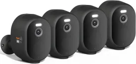 5G Security Cameras Wireless Outdoor 2.4G WiFi, 2K Battery Powered Indoor Cameras for Home Security with AI Detection, 2K Color Night Vision, Siren, 2-Way Talk, Waterproof, Works w/Alexa (4, Gray)