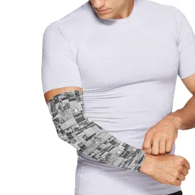 Australian Newspaper B & W Weather Protection Arm Sleeves (FWS)