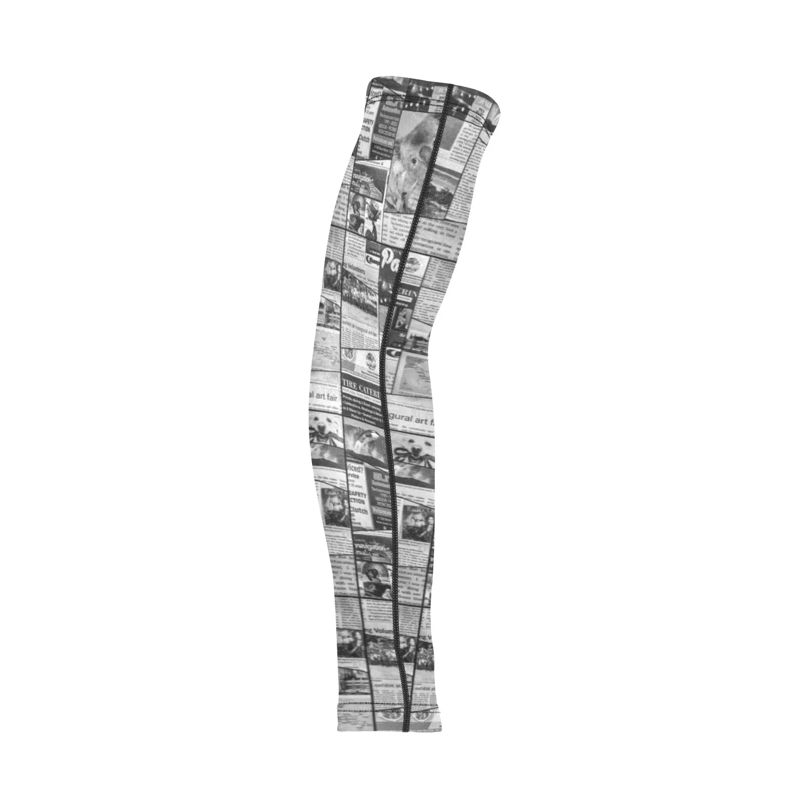 Australian Newspaper B & W Weather Protection Arm Sleeves (FWS)