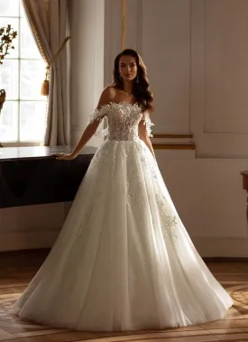 Becca - Aline Tulle Lace Wedding Dress