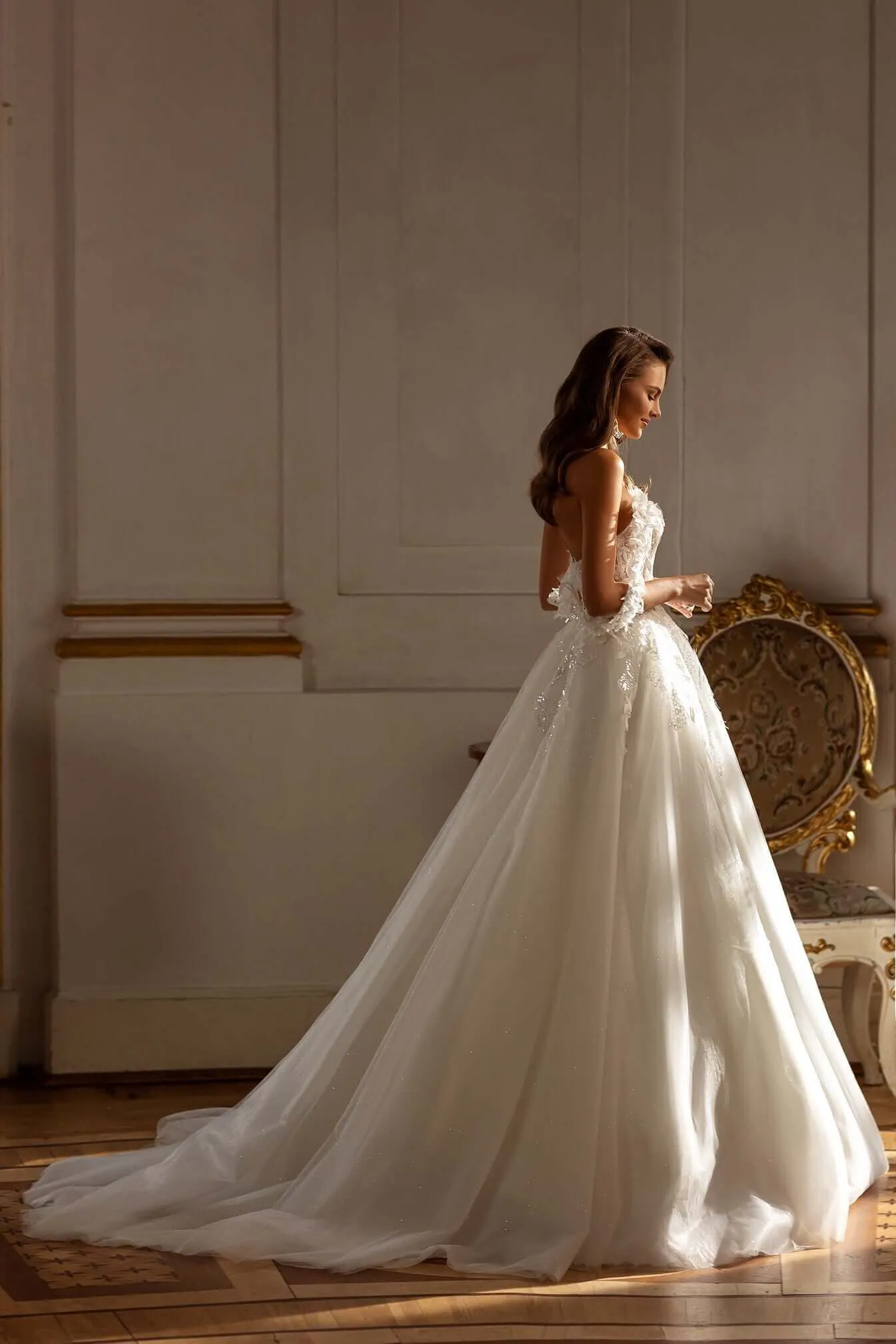 Becca - Aline Tulle Lace Wedding Dress