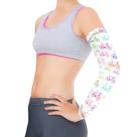 Bicycles White Weather Protection Arm Sleeves (FWS)