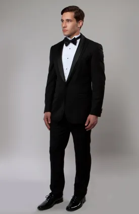 Black Peak Lapel with Shawl Collar Tuxedo