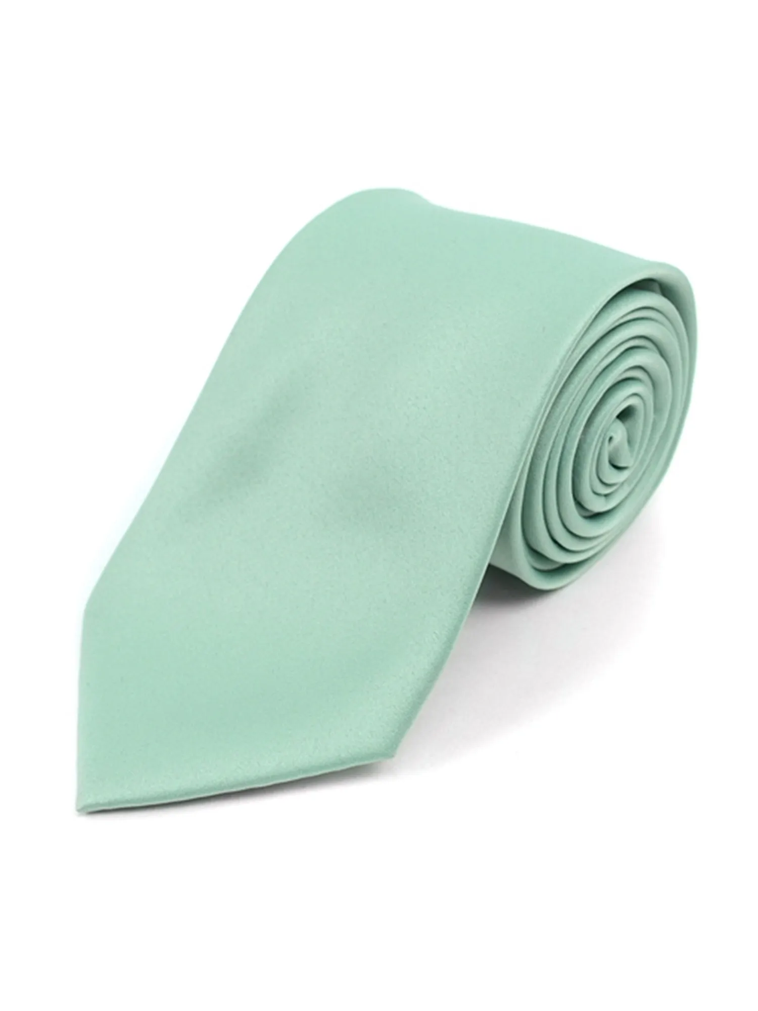 Boy's Age 12-18 Solid Color Poly Neck Tie