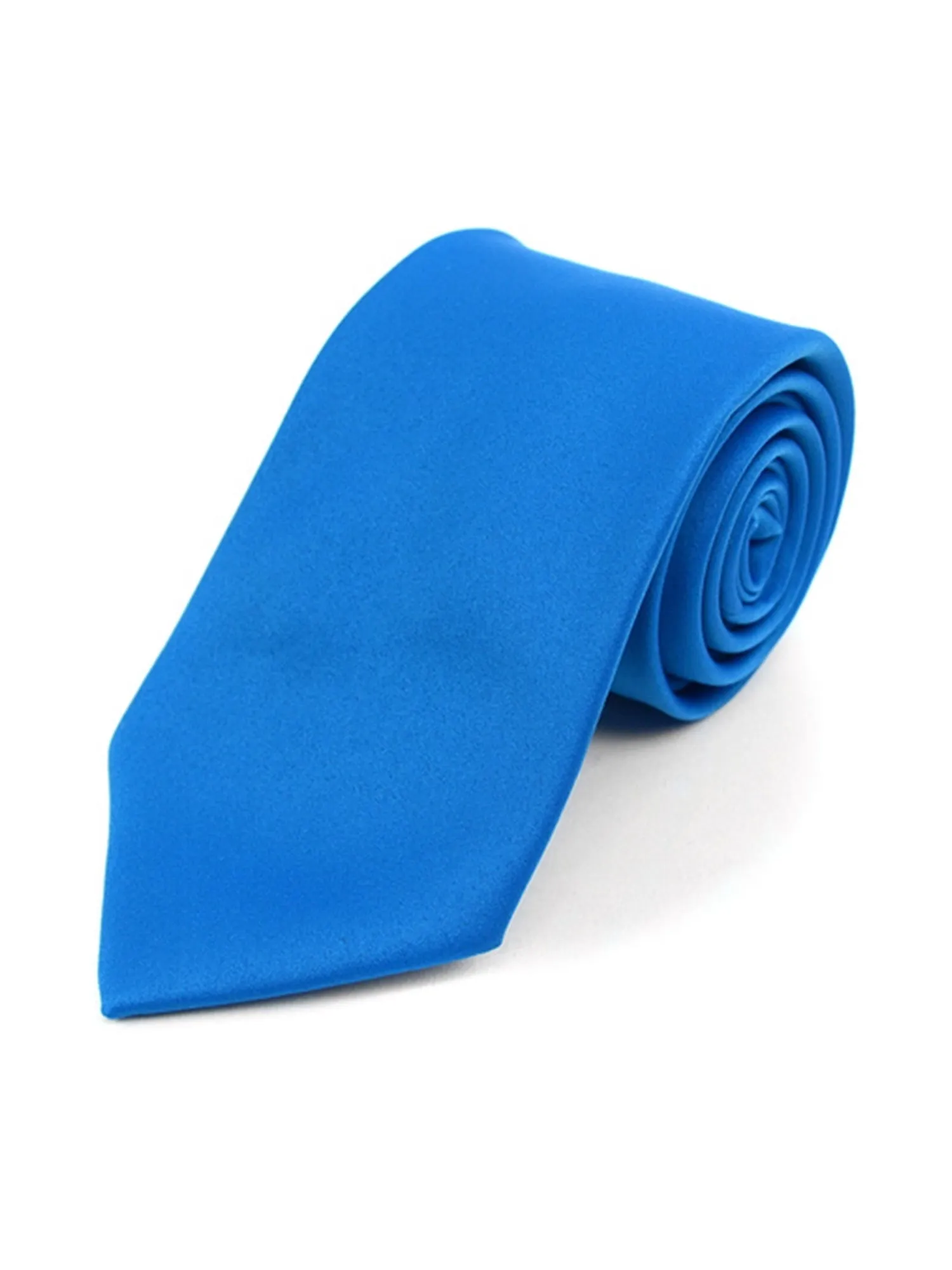 Boy's Age 12-18 Solid Color Poly Neck Tie