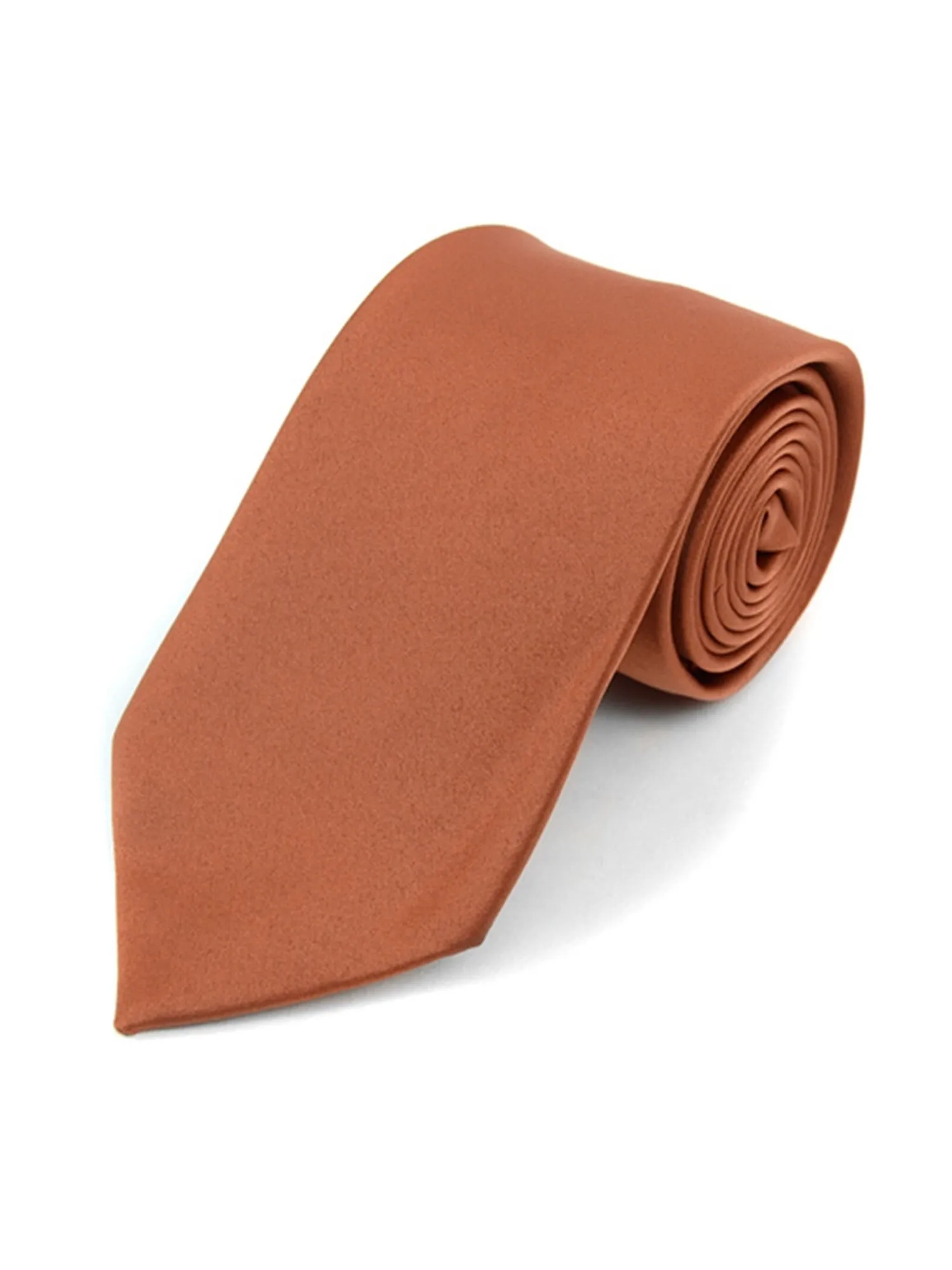 Boy's Age 12-18 Solid Color Poly Neck Tie