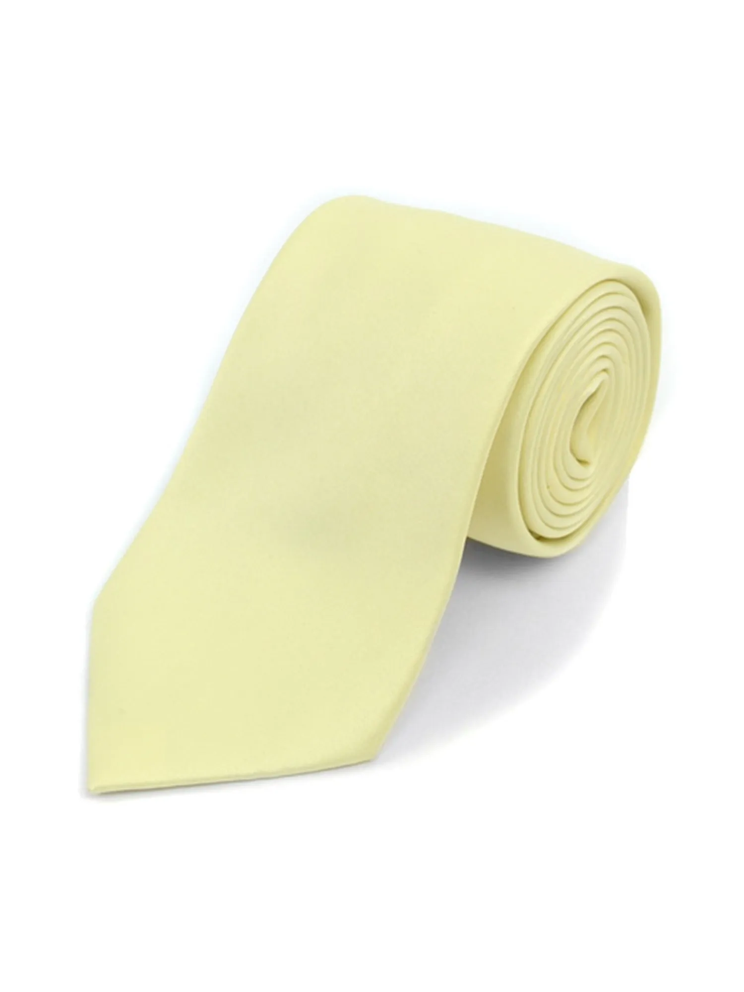 Boy's Age 12-18 Solid Color Poly Neck Tie