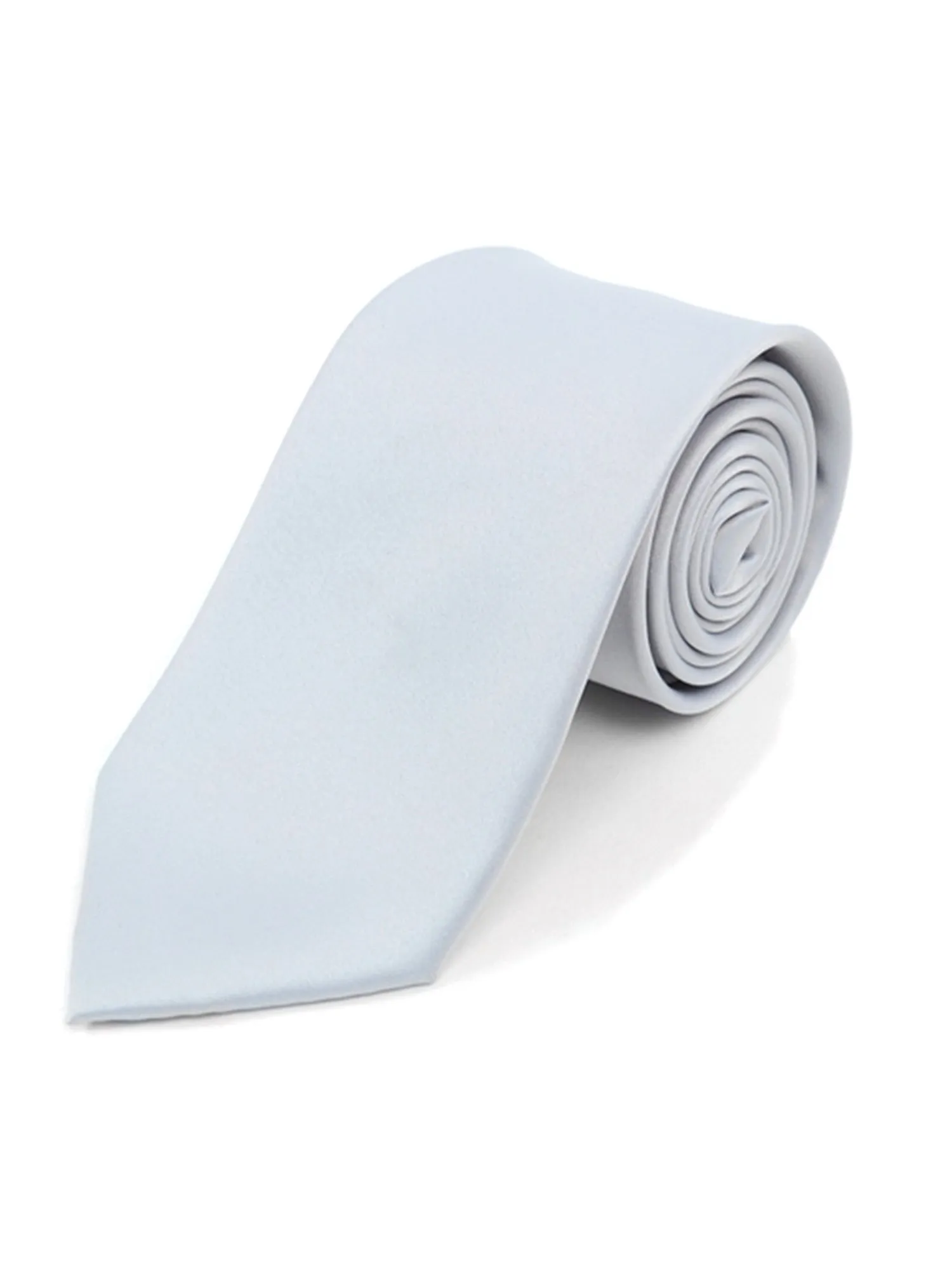 Boy's Age 12-18 Solid Color Poly Neck Tie