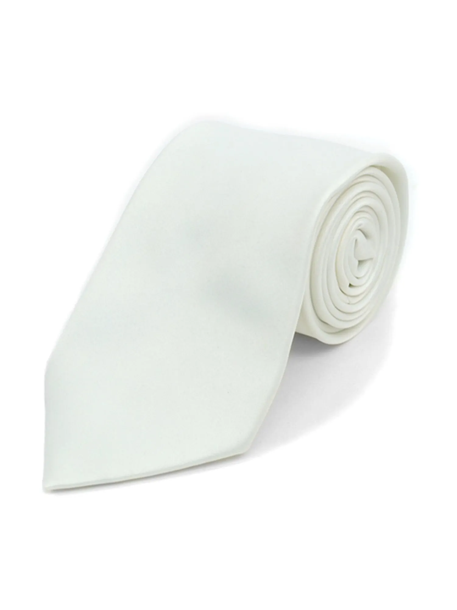 Boy's Age 12-18 Solid Color Poly Neck Tie