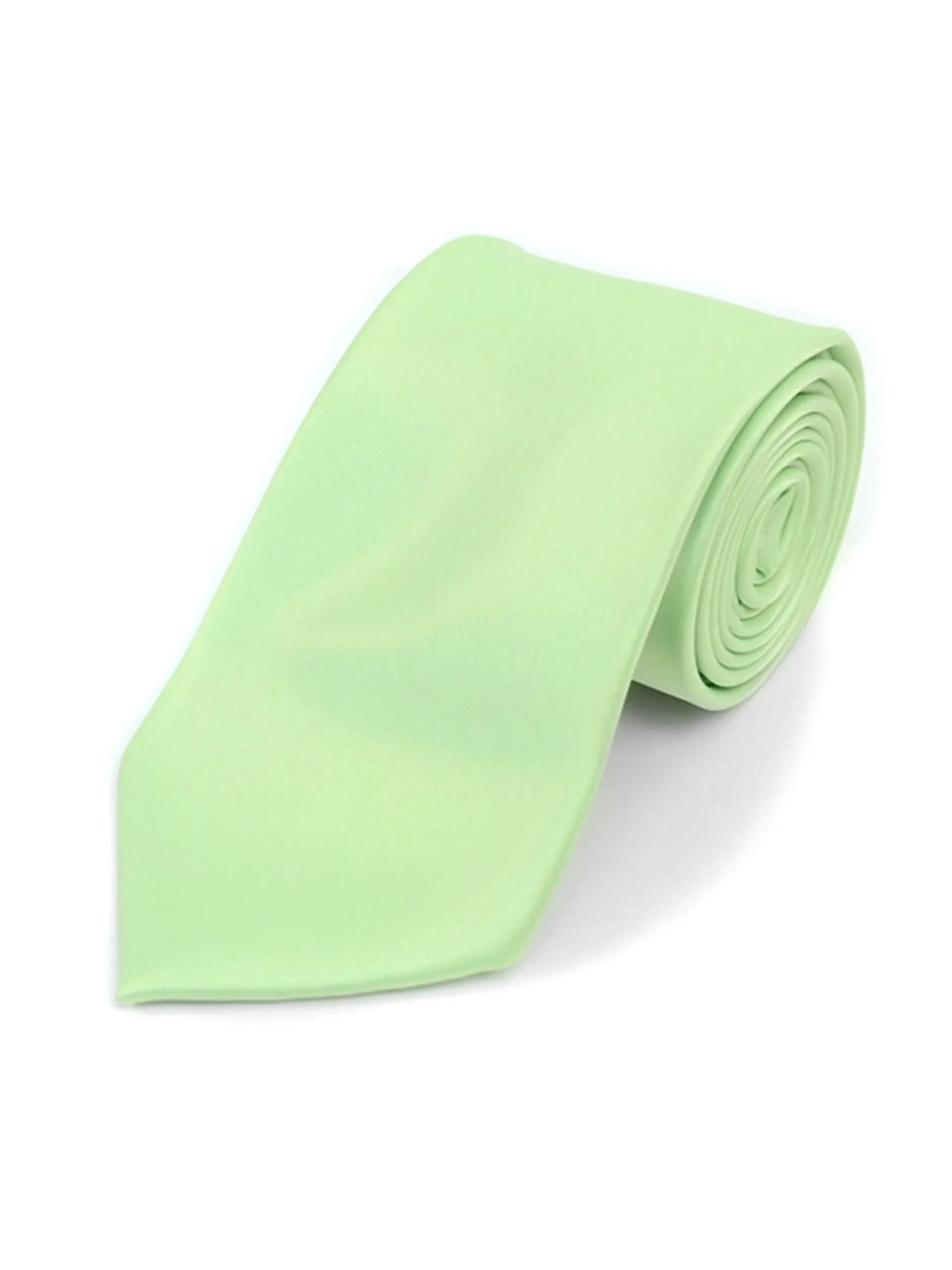 Boy's Age 12-18 Solid Color Poly Neck Tie