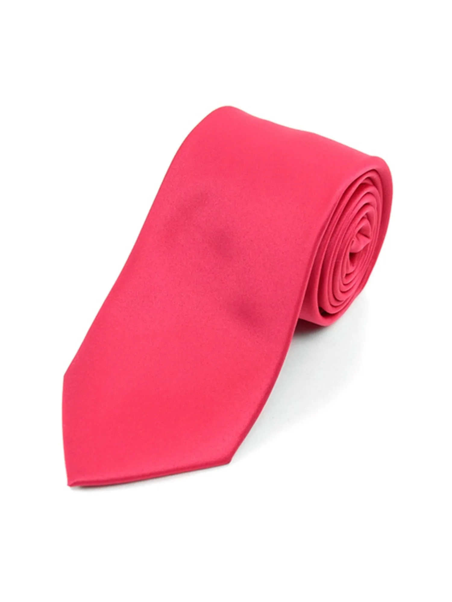 Boy's Age 12-18 Solid Color Poly Neck Tie