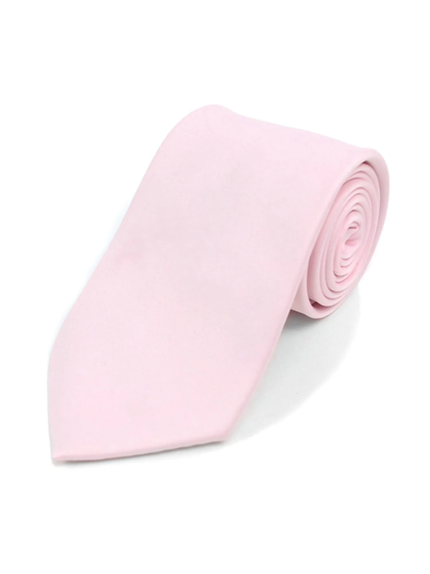 Boy's Age 12-18 Solid Color Poly Neck Tie