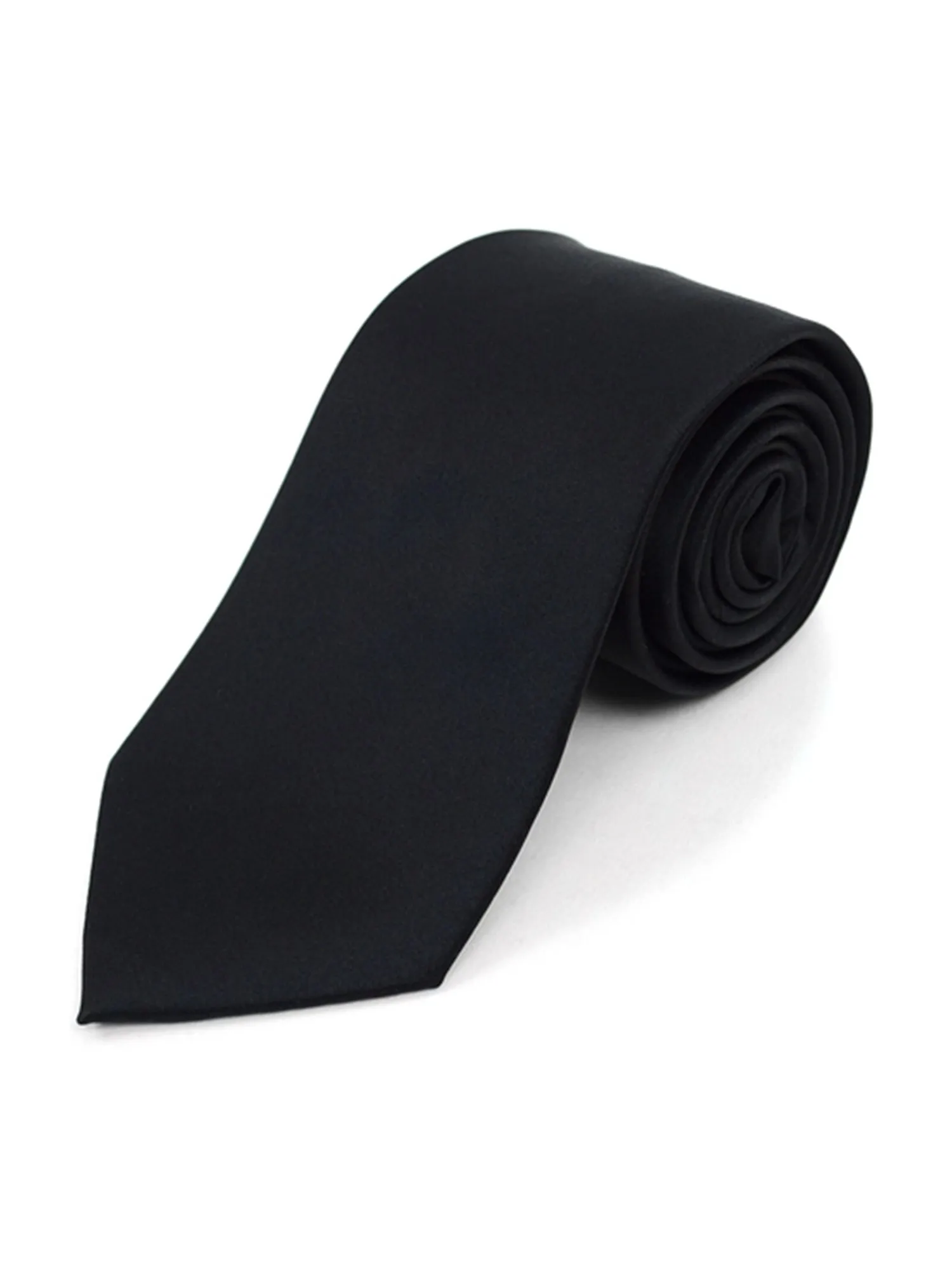 Boy's Age 12-18 Solid Color Poly Neck Tie