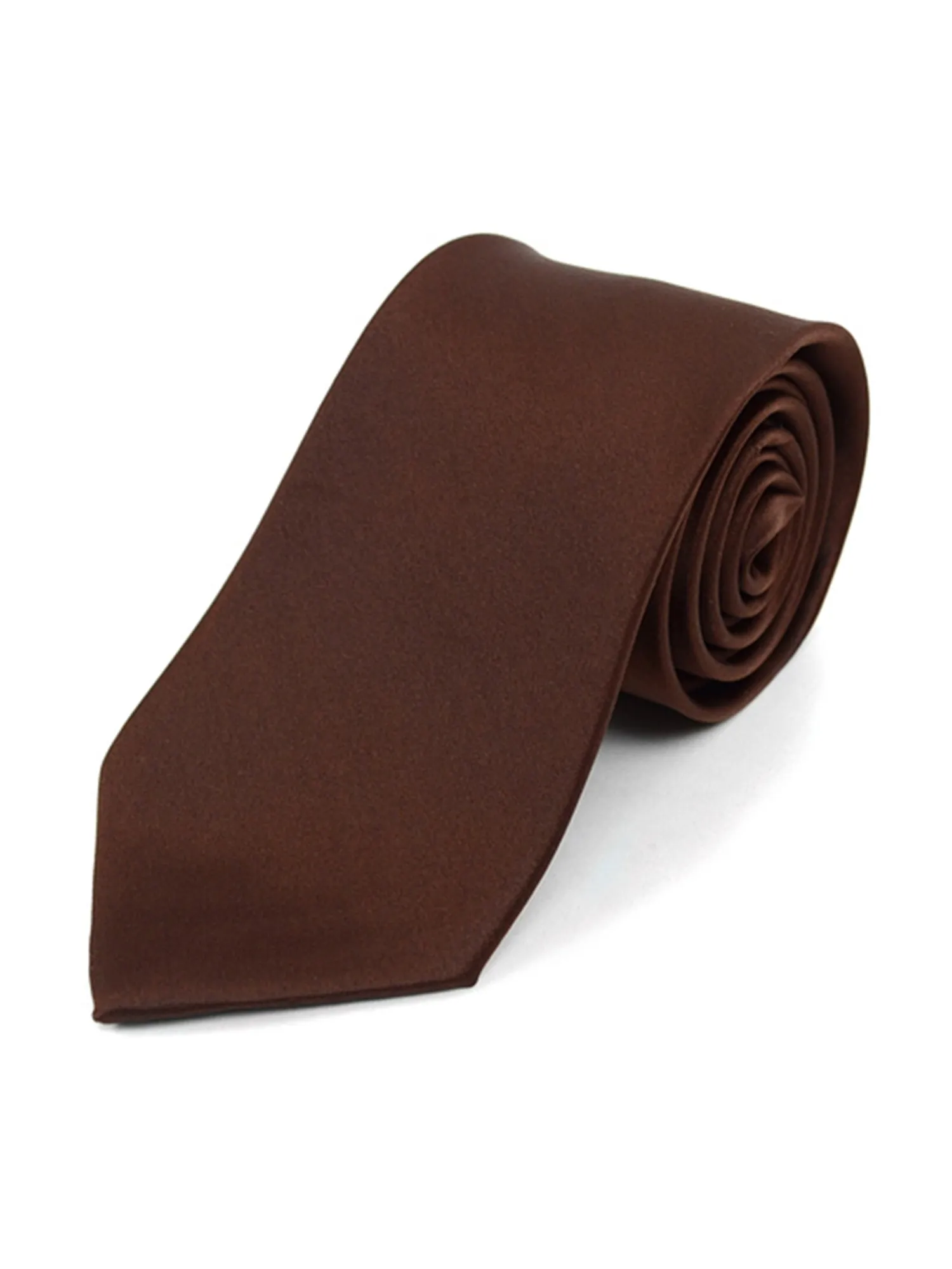 Boy's Age 12-18 Solid Color Poly Neck Tie
