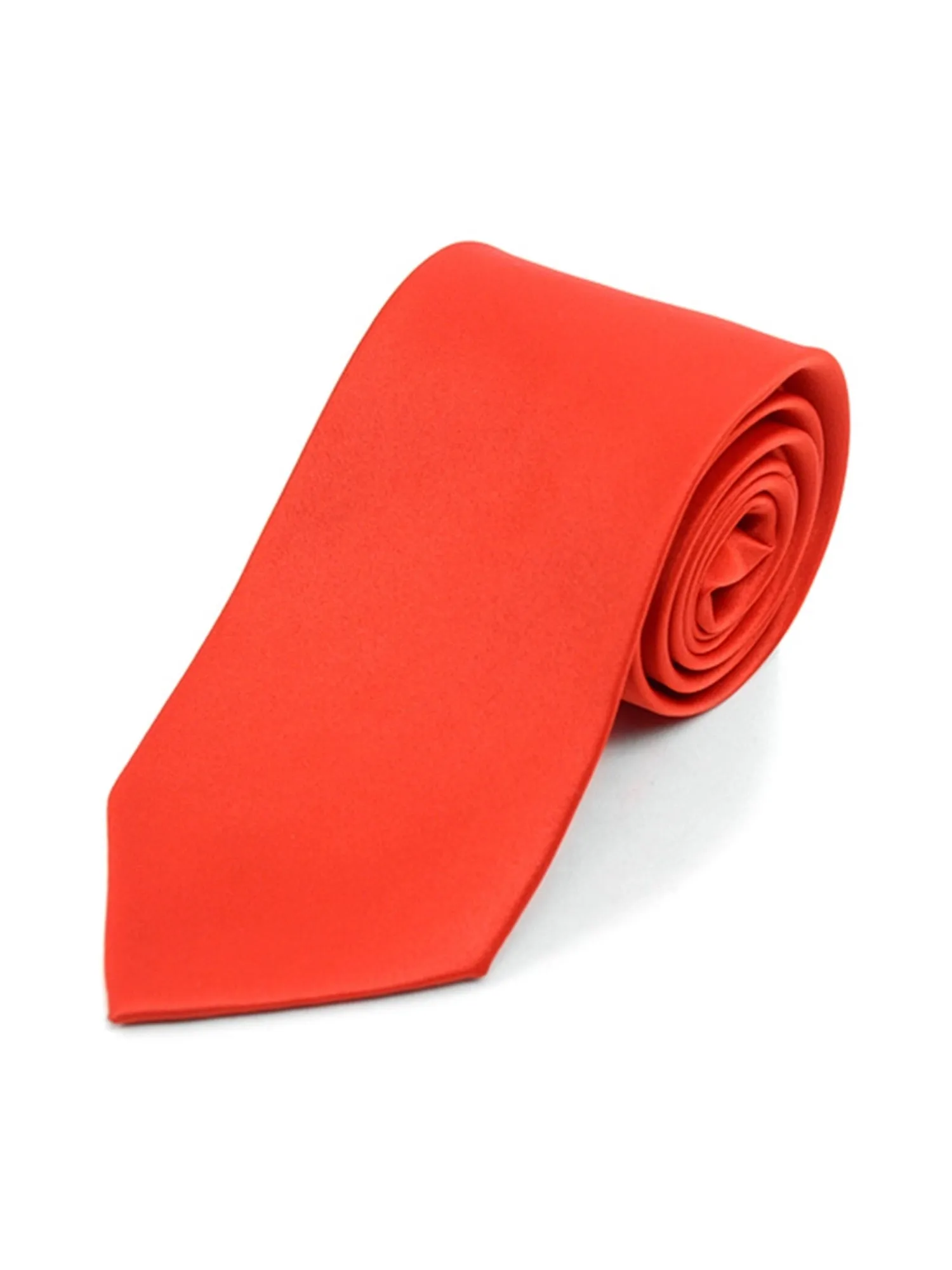 Boy's Age 12-18 Solid Color Poly Neck Tie