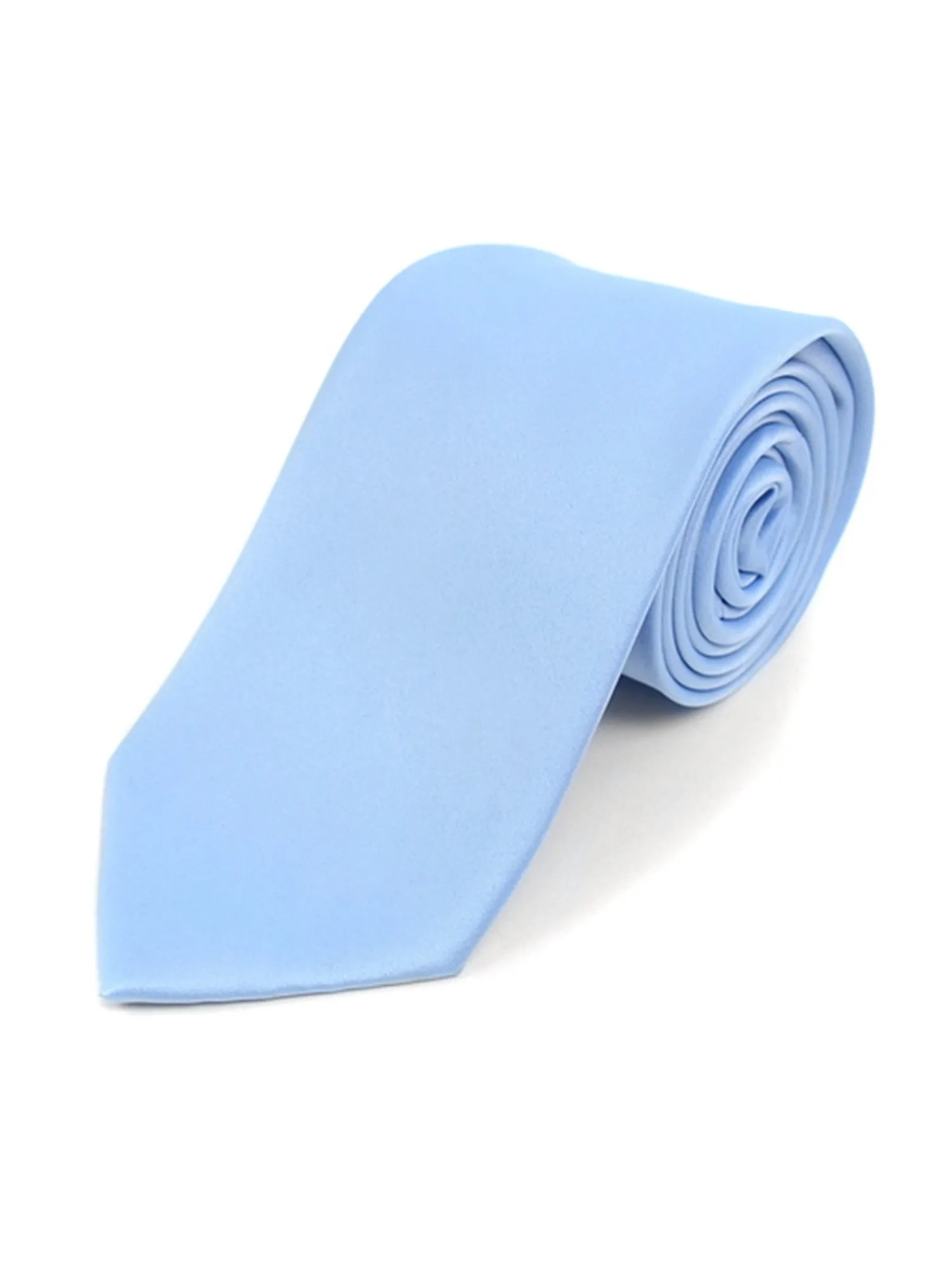 Boy's Age 12-18 Solid Color Poly Neck Tie