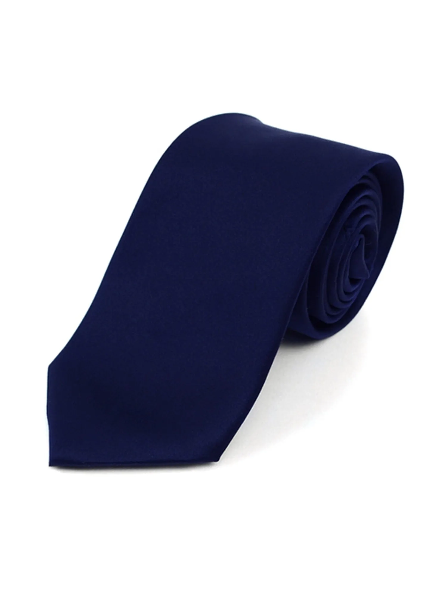 Boy's Age 12-18 Solid Color Poly Neck Tie