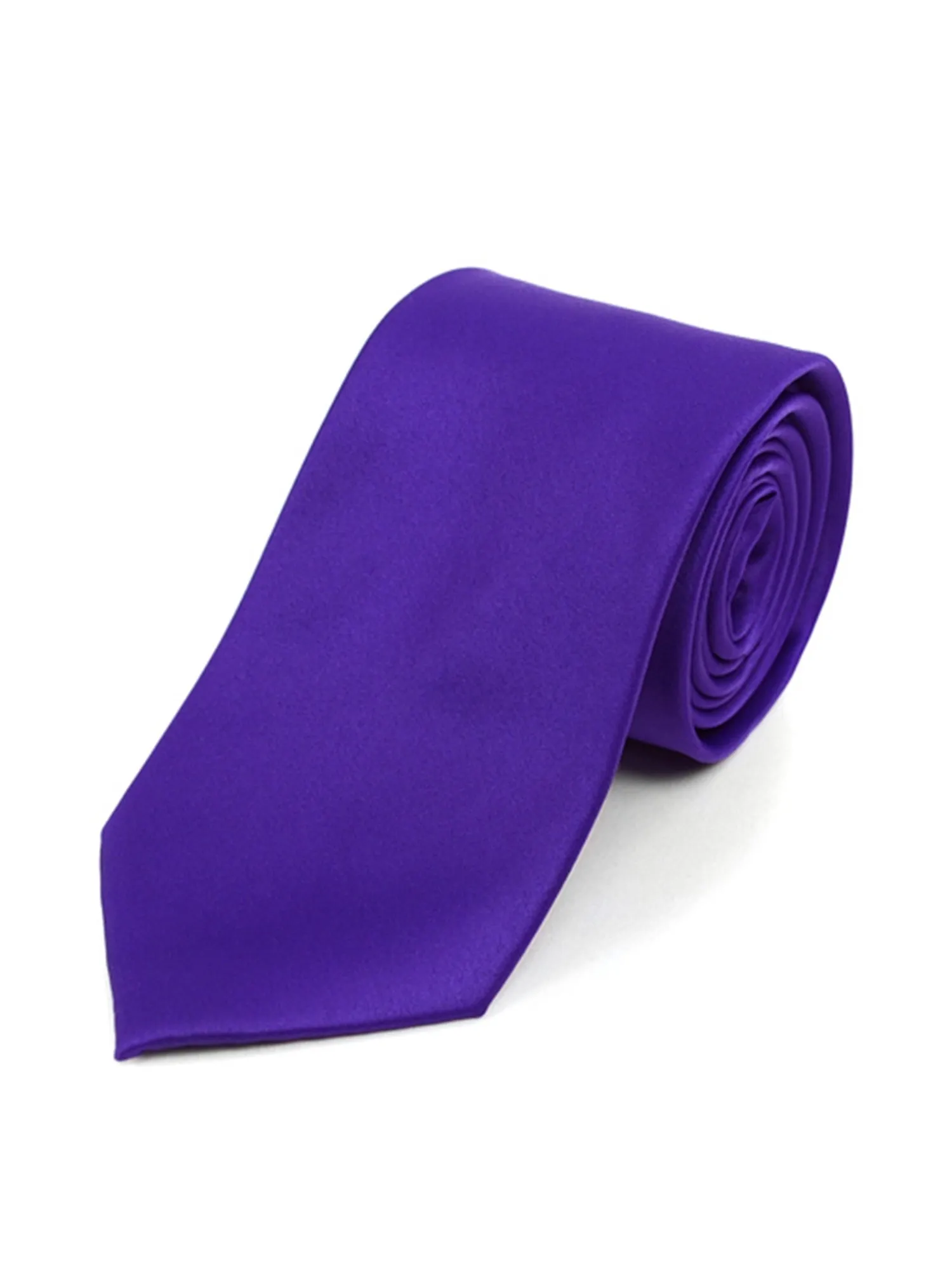 Boy's Age 12-18 Solid Color Poly Neck Tie