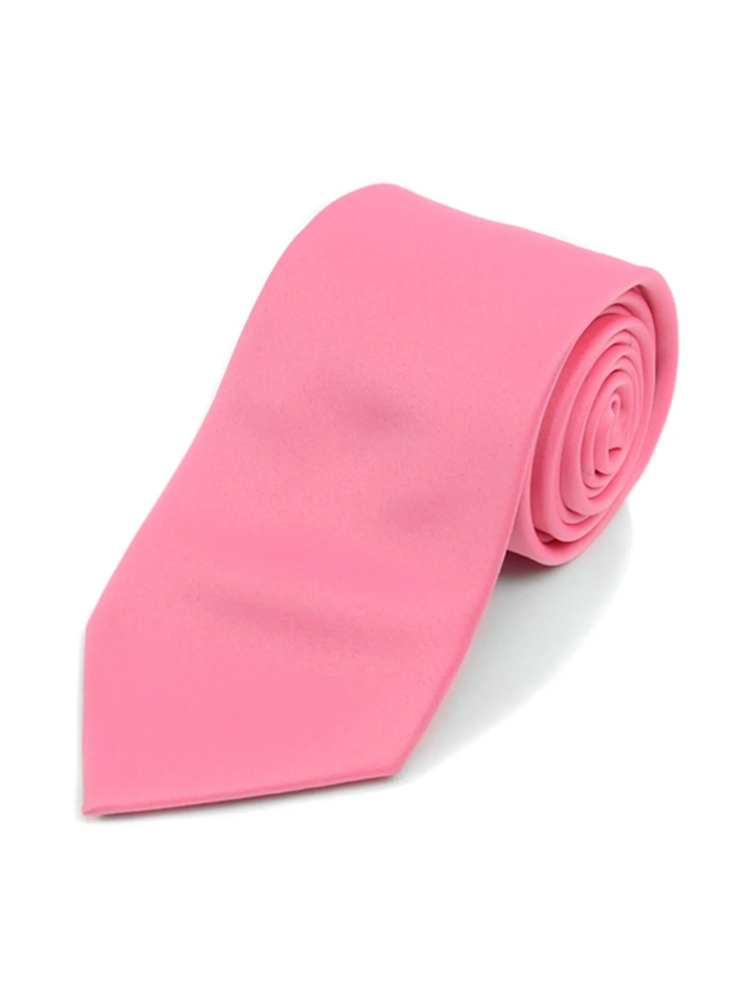 Boy's Age 12-18 Solid Color Poly Neck Tie