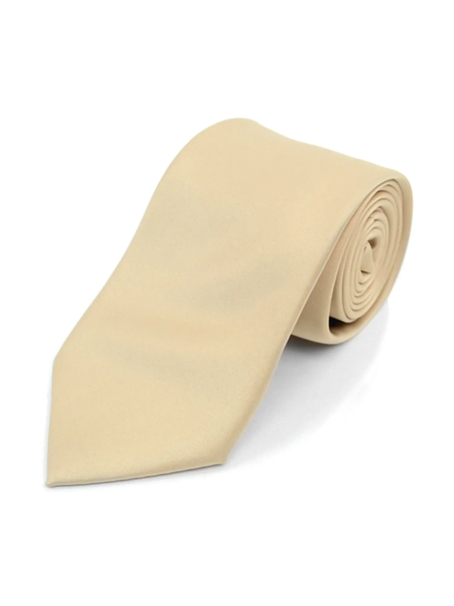 Boy's Age 12-18 Solid Color Poly Neck Tie