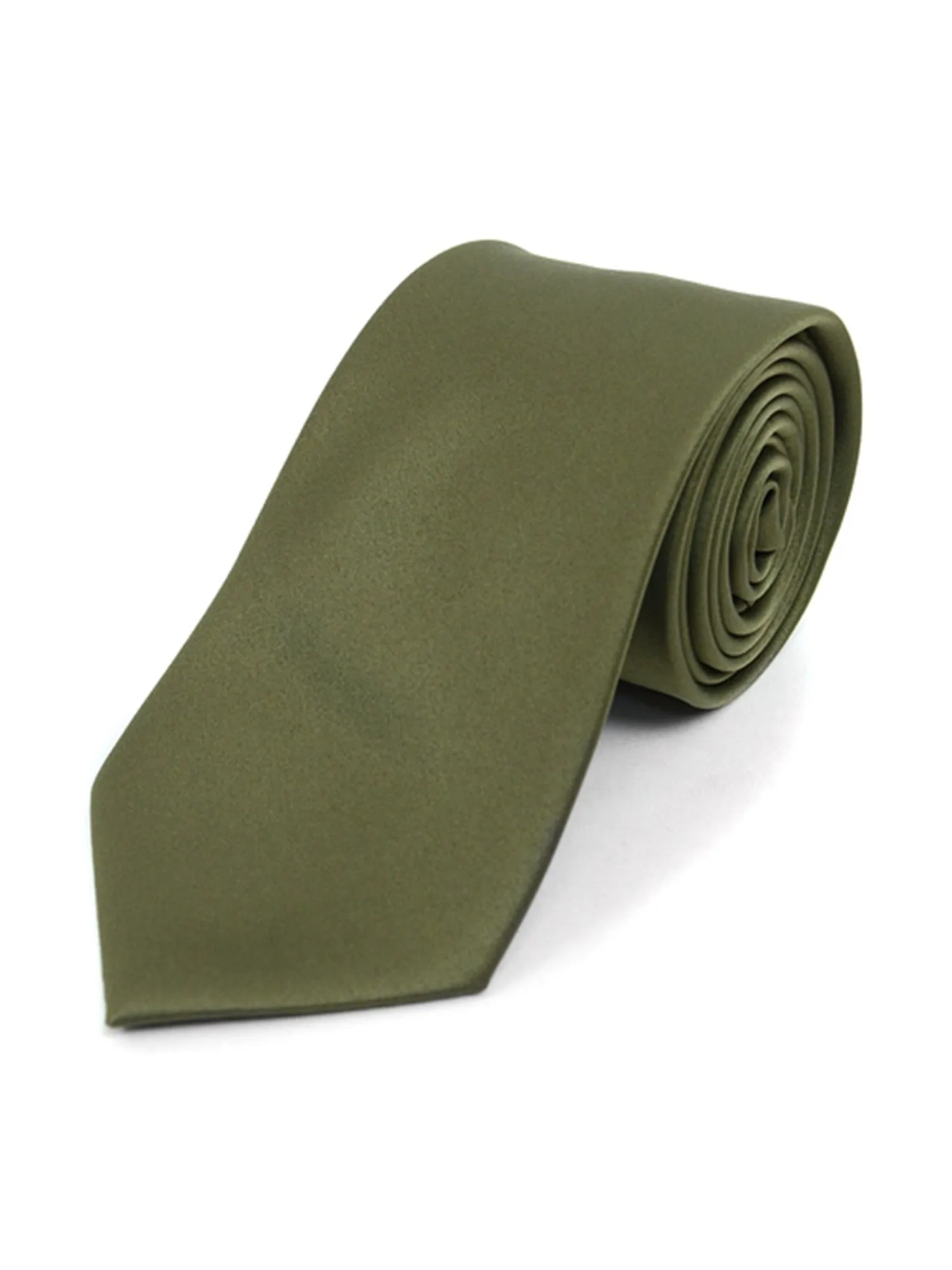 Boy's Age 12-18 Solid Color Poly Neck Tie
