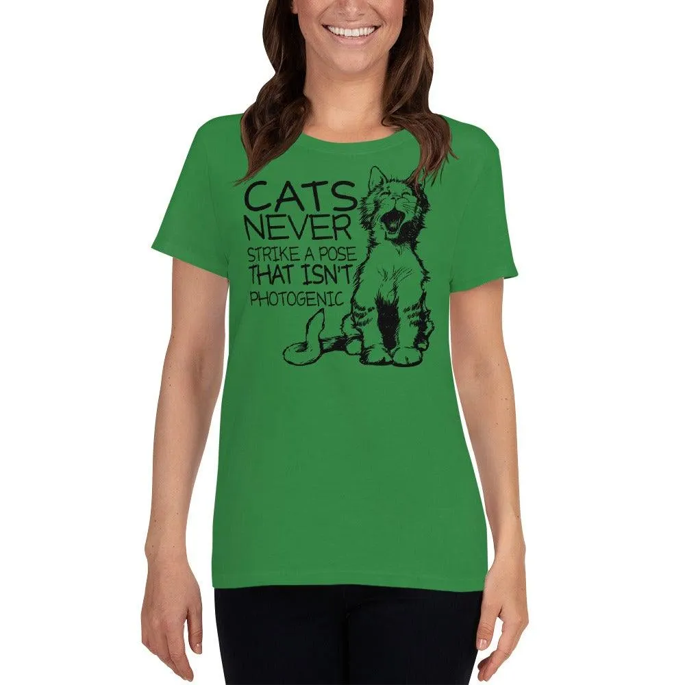 Cats Never Pose Women's short sleeve t-shirt