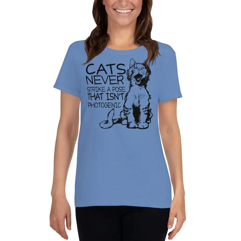 Cats Never Pose Women's short sleeve t-shirt