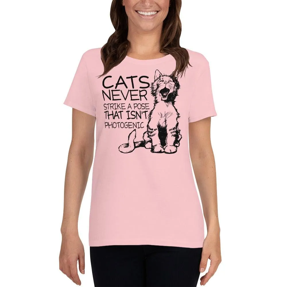 Cats Never Pose Women's short sleeve t-shirt