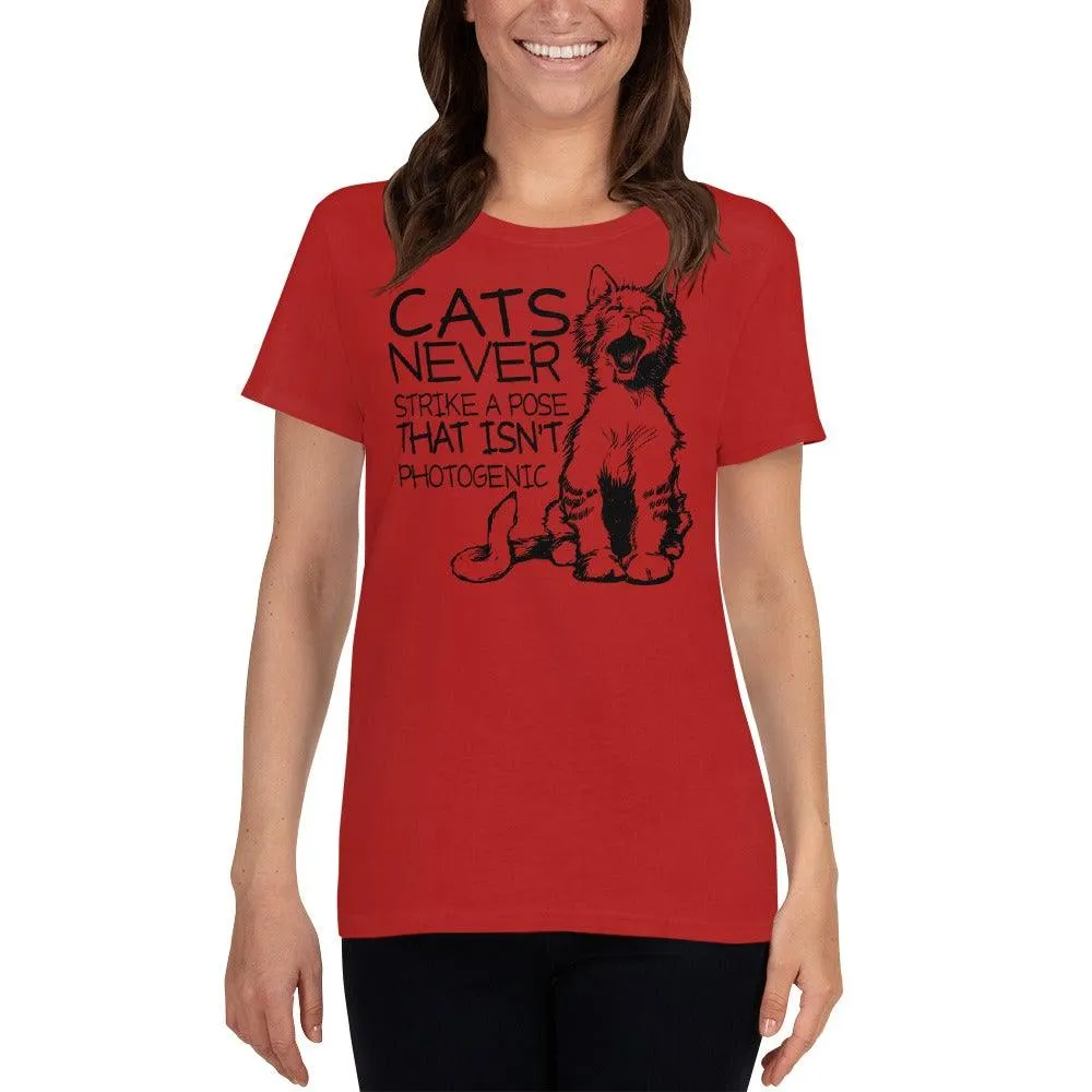 Cats Never Pose Women's short sleeve t-shirt