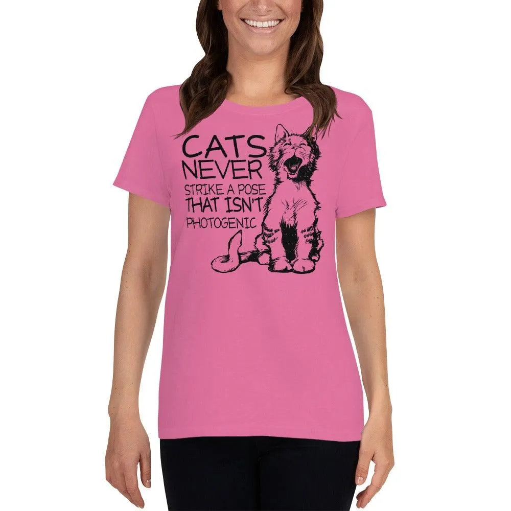 Cats Never Pose Women's short sleeve t-shirt