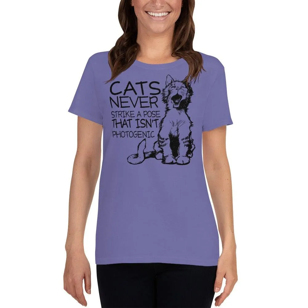 Cats Never Pose Women's short sleeve t-shirt