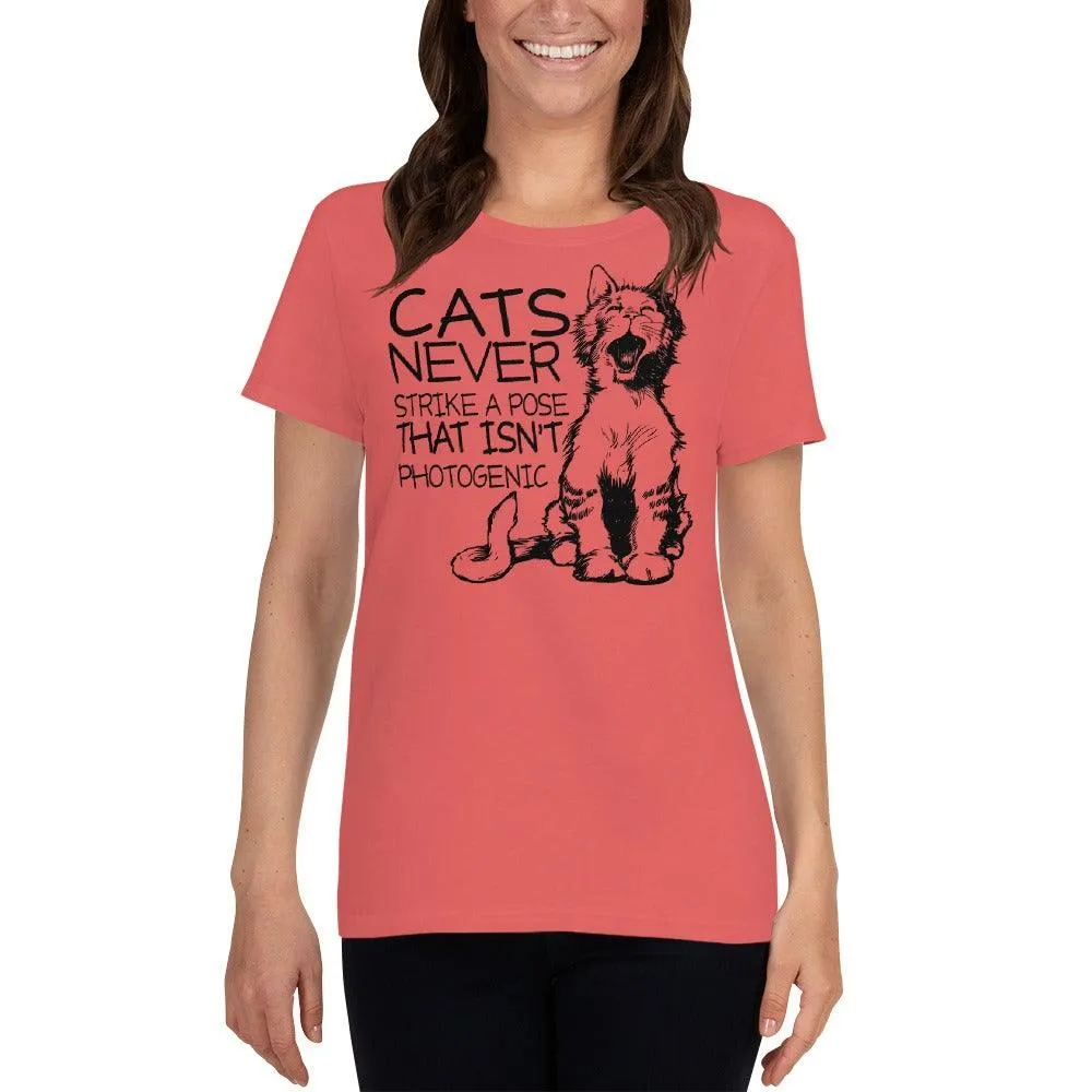 Cats Never Pose Women's short sleeve t-shirt