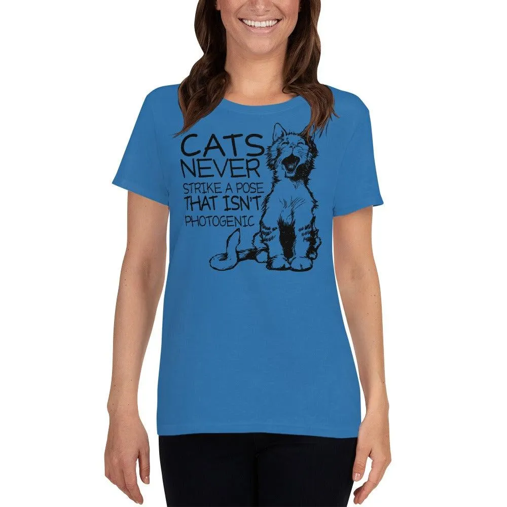 Cats Never Pose Women's short sleeve t-shirt