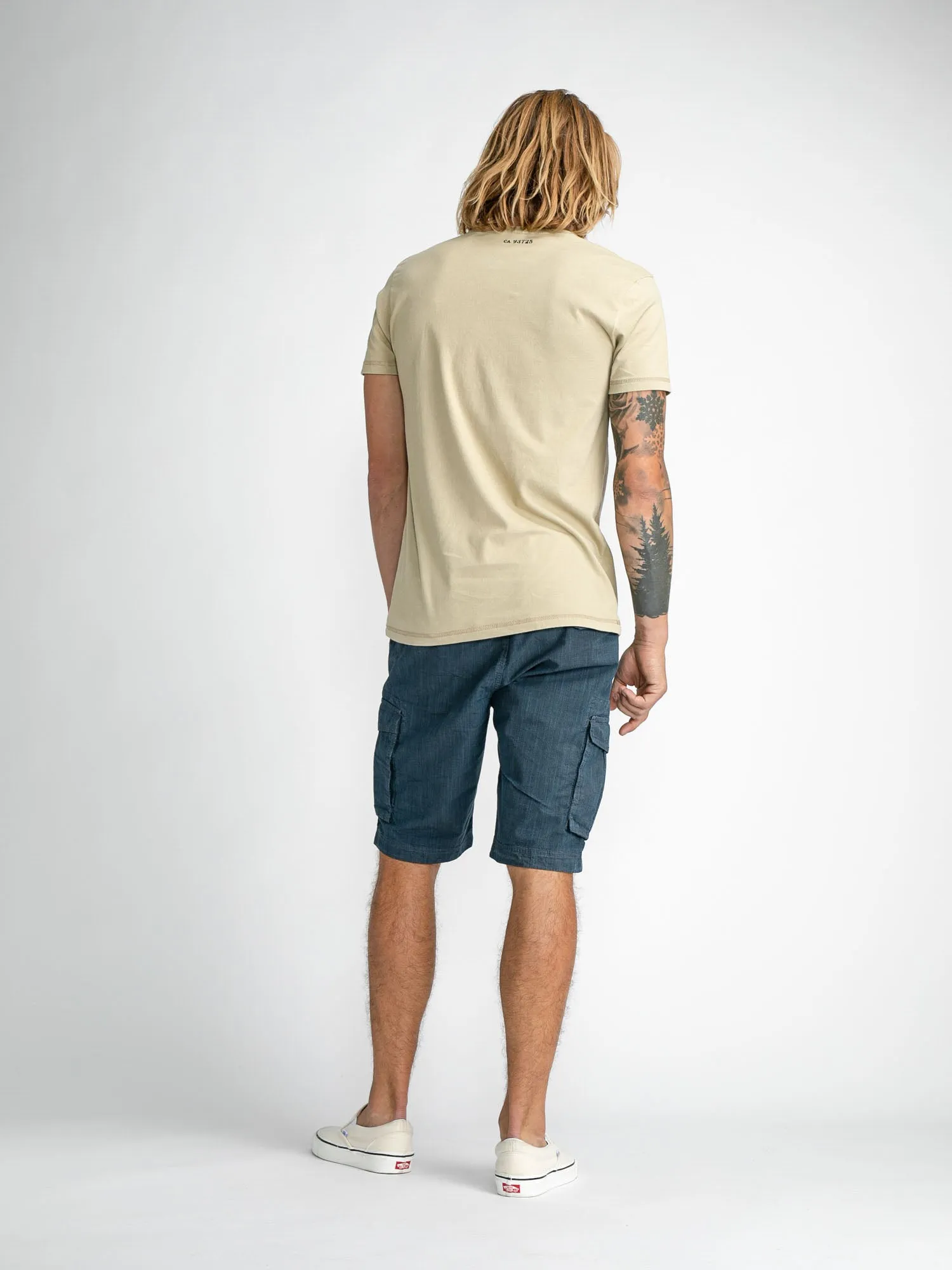 Checked cargo shorts