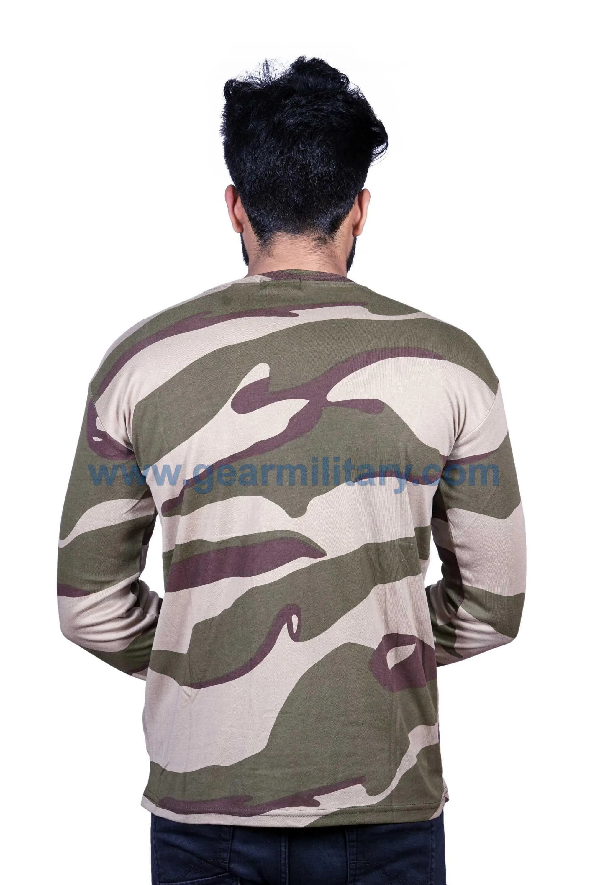 CISF Print Camo Full Sleeves T Shirt
