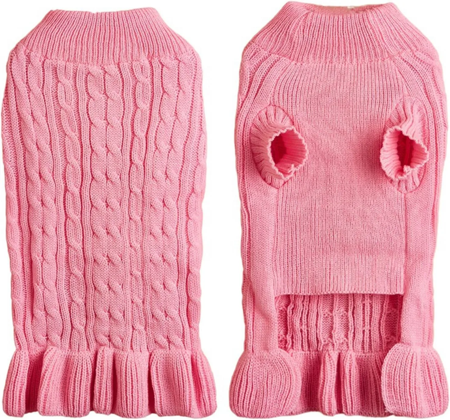 Dog Sweaters for Small Dogs Cute Pet Turtleneck Sweaters Puppy Knitted Sweater Dress Girl Boys Chihuahua Warm Winter Coat Clothes Doggie Outfits Apparel for Yorkie Christmas