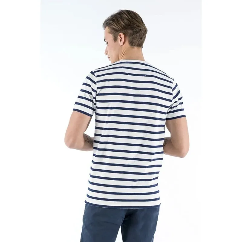 Donkerblauw striped t-shirt Tim