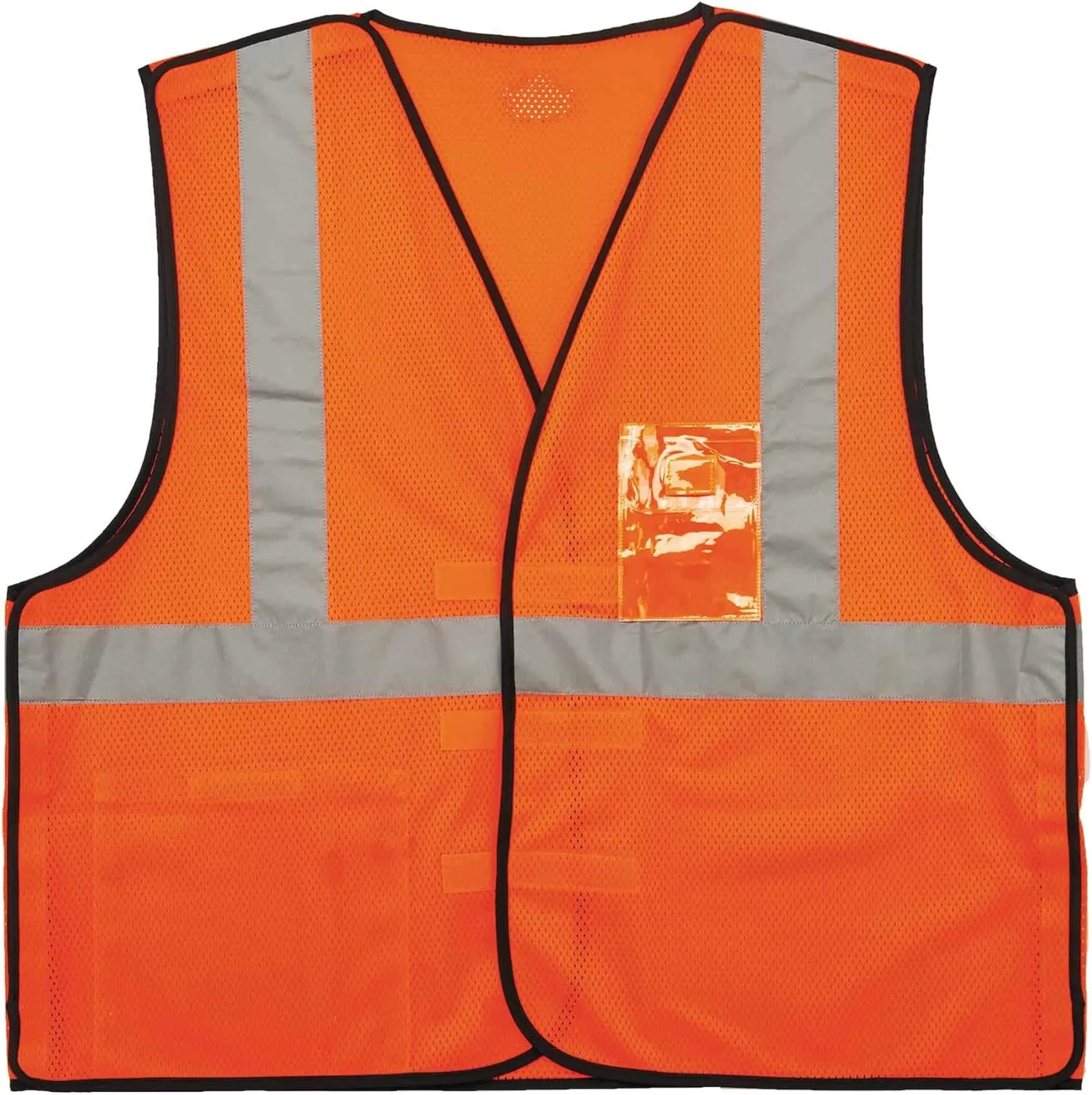 Ergodyne GloWear 8216BA ANSI High Visibility Breakaway Reflective Safety Vest with ID Badge Holder, Orange, Large/X-Large