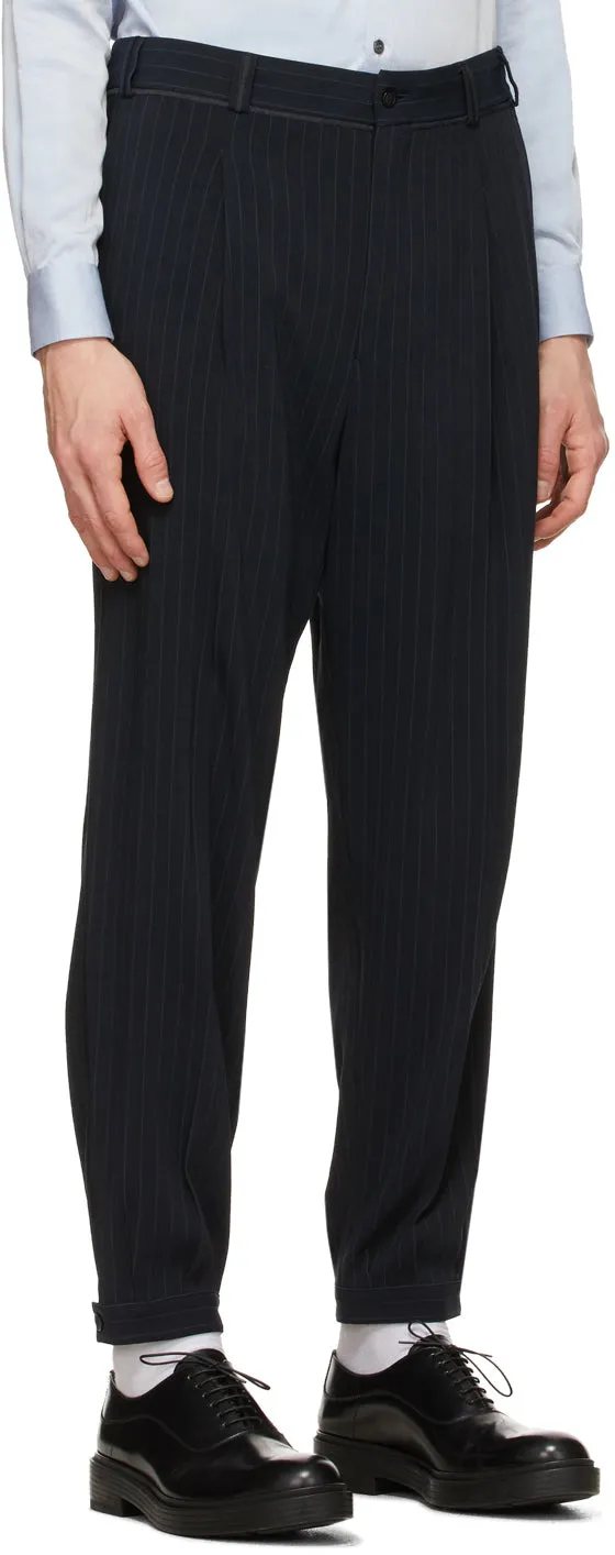 Giorgio Armani Navy Pinstripe Suit