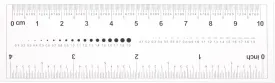HARFINGTON Film Flexible Ruler 4 Inch 0.5mm Scale PET Plastic Covered Thickened Folding Straight Ruler Calibration Soft Ruler Measuring Tool for Factory, Transparent
