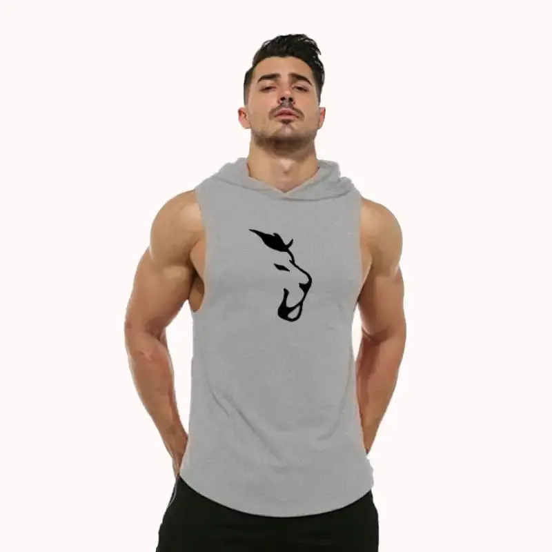 Hooded Sleeveless Fitness Shirt