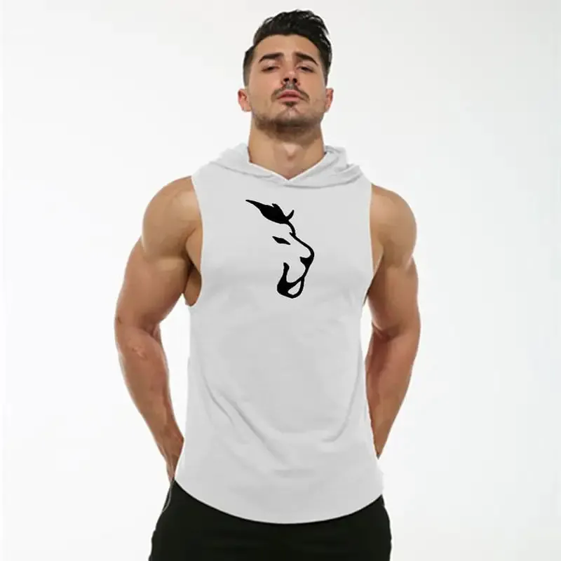 Hooded Sleeveless Fitness Shirt