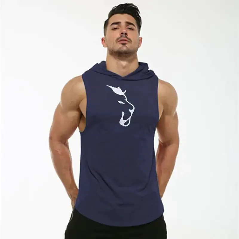 Hooded Sleeveless Fitness Shirt