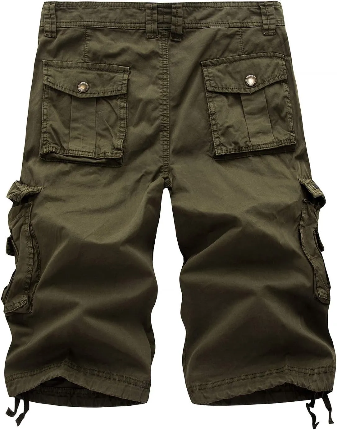 IDEALSANXUN Men's Casual Loose Fit Multi-Pockets Military Cargo Shorts