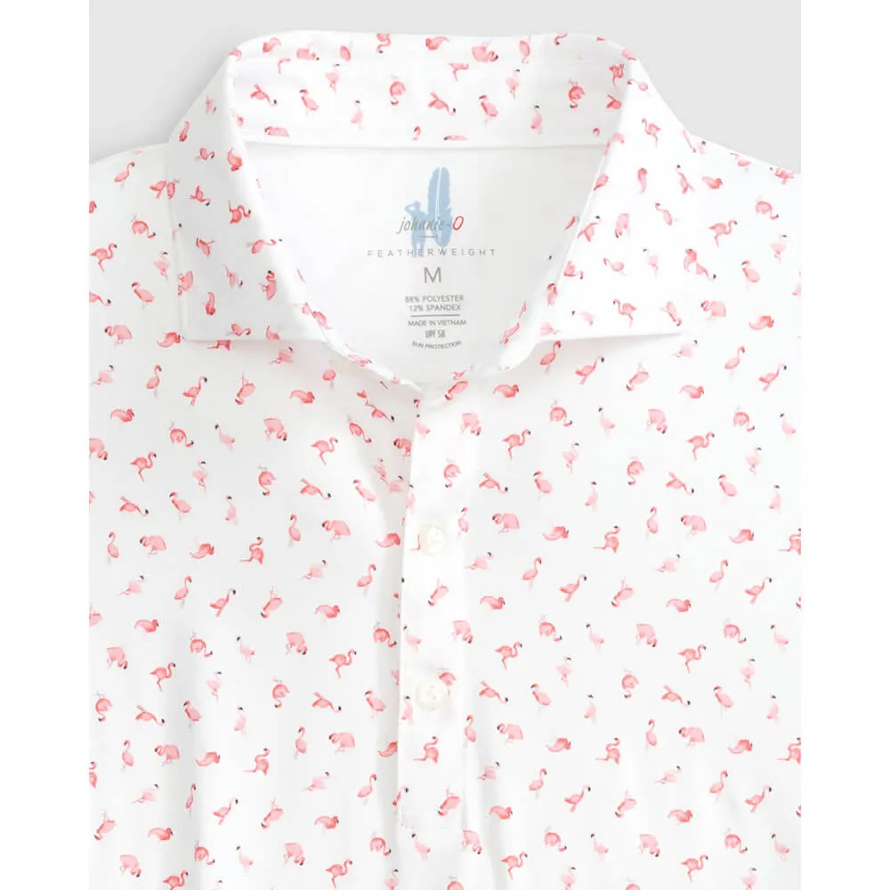 Johnnie-O Flock Featherweight Polo Shirt - White