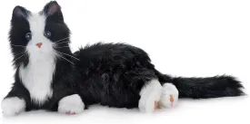 JOY FOR ALL Companion Pet for Seniors - Lifelike Animatronic Cat - Realistic Soft-Touch Fur & Purring - Therapy Stuffed Animal - Toy for Alzheimer's & Dementia - Tuxedo