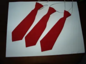 Junior boys red tie