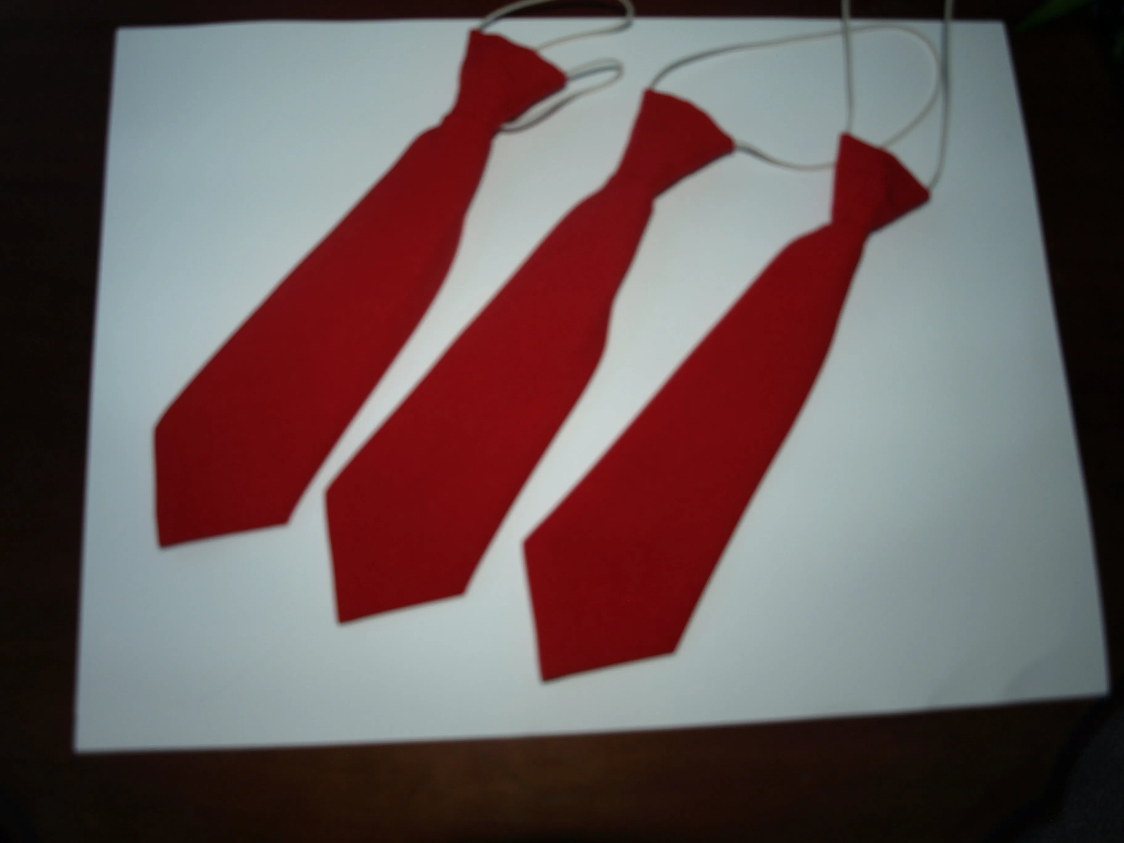 Junior boys red tie