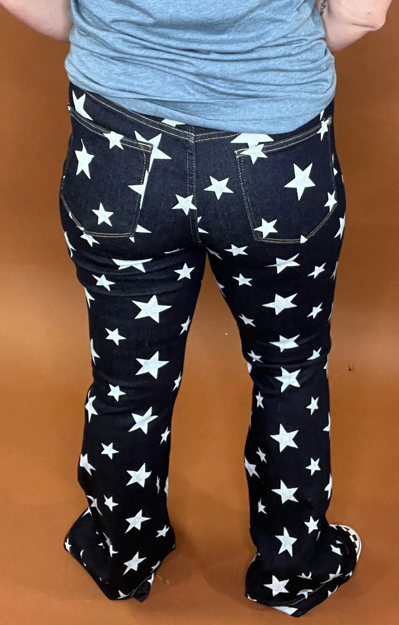 Last Call Stars at Night Flare Jeans