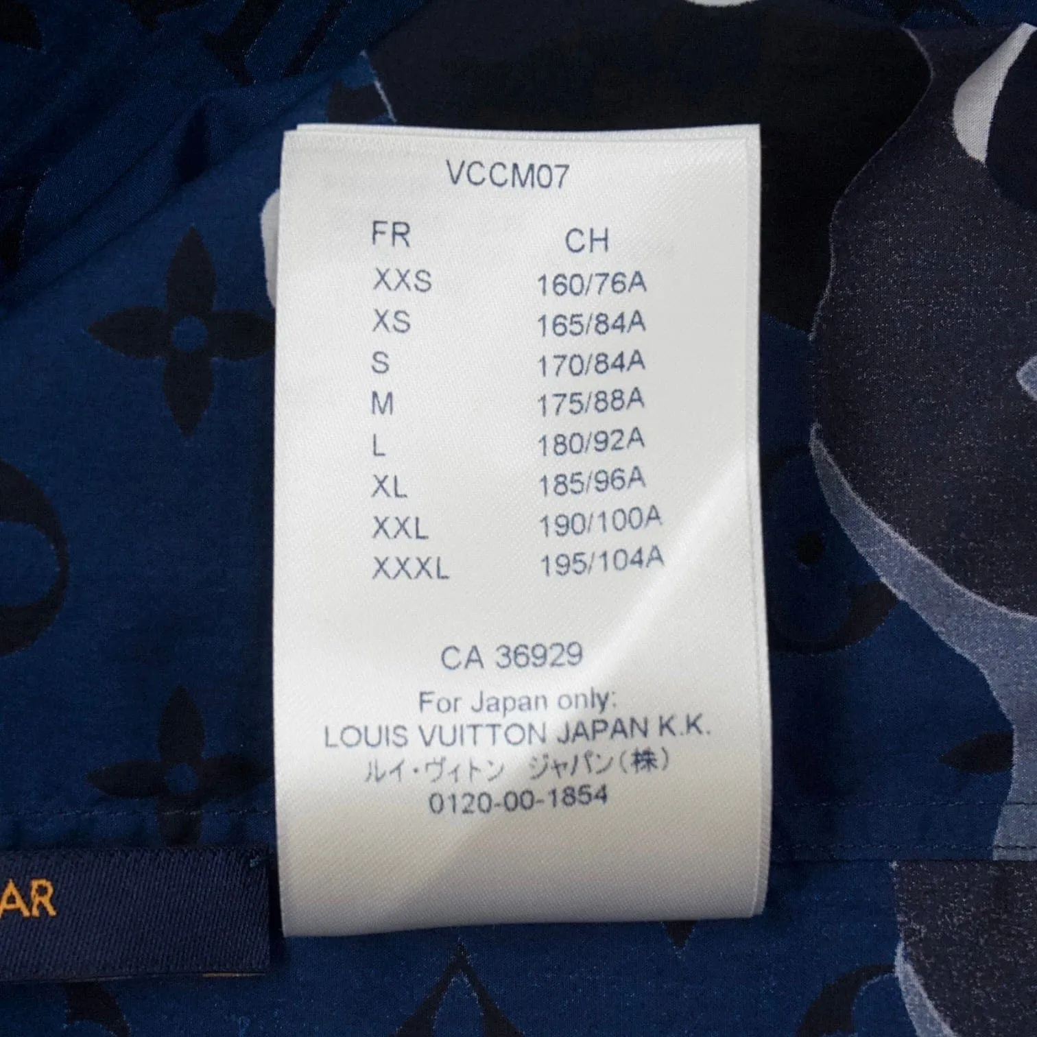 Louis Vuitton Camouflage DNA Button Up Shirt Blue Camo Pre-Owned